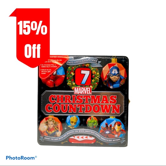 Marvel Other - Marvel countdown to Christmas tin & book